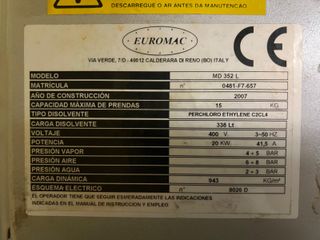 Lavadora de Seco Euromac MD 352 L