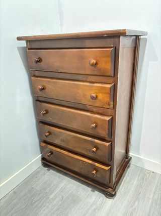 Cómoda de madera 6 cajones