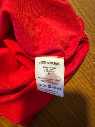 Camiseta Zadig & Voltaire roja- Talla M