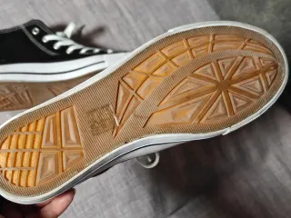 Zapatillas lona altas negras