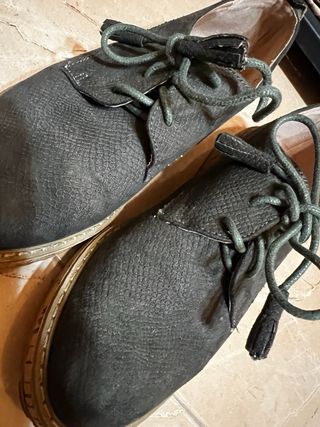 Zapatos Bluncher Verde Militar