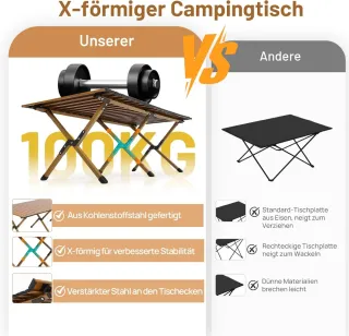 Mesa plegable camping