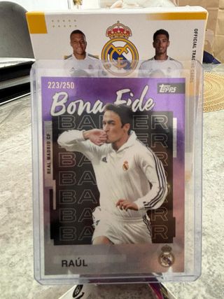 Carta Topps Real Madrid Raúl 223/250