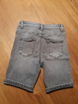 Pantalón corto vaquero gris Talla 6/7