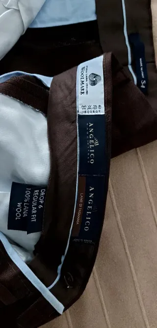 Pantalone Classico Angelico Lana Vergine tg.54