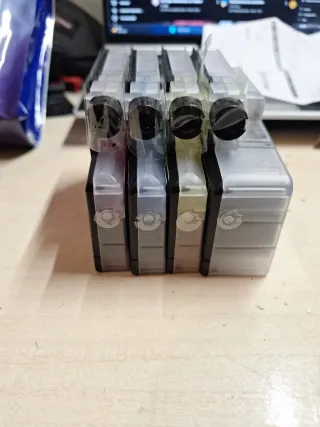 Pack cartuchos tinta Brother LC424 nuevo y usados