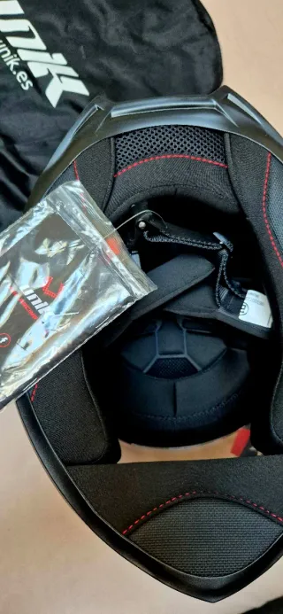 Casco Integral Moto Unik Negro Nuevo