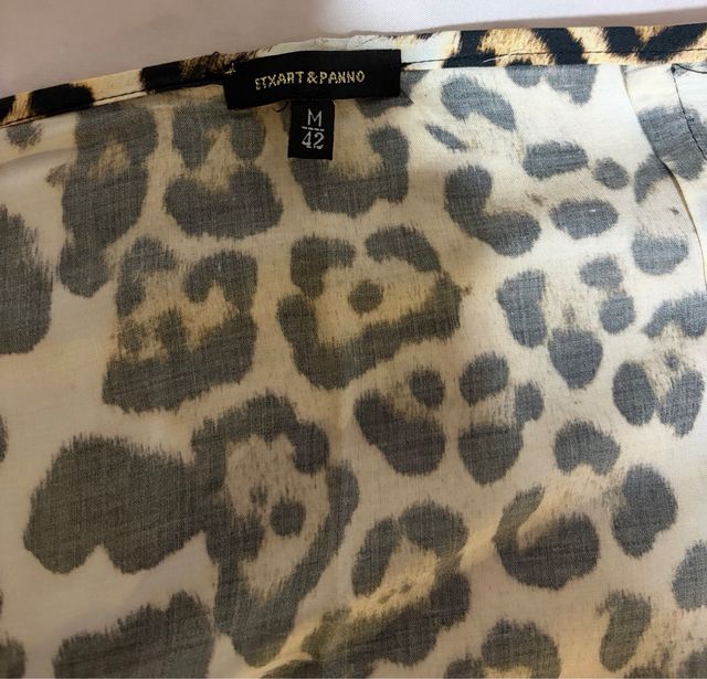 Falda pareo estampado leopardo
