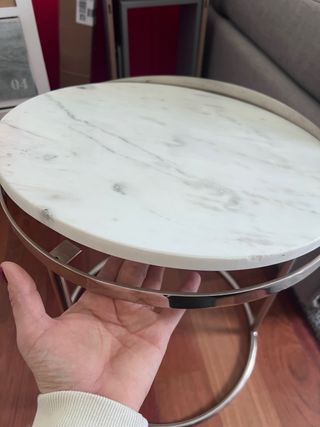 Mesa auxiliar de mármol Zara Home