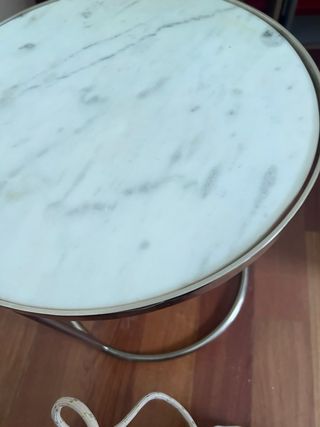 Mesa auxiliar de mármol Zara Home