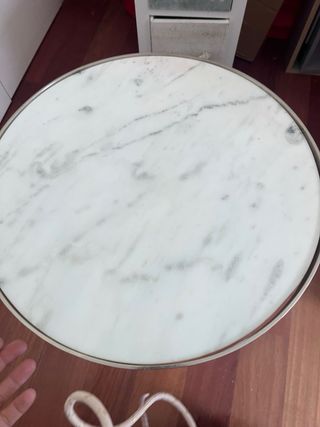 Mesa auxiliar de mármol Zara Home