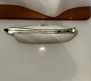 Bolso Coach Blanco con detalles dorados