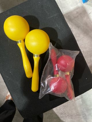 Maracas Amarillas y Rojas pack