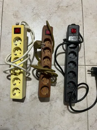 Regleta alargador 3 unidades