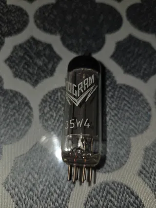Válvula 35w4/hy90 radio antigua de valvulas