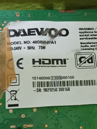 17IPS62, de DAEWOO 40DM54FA1, (F-312)