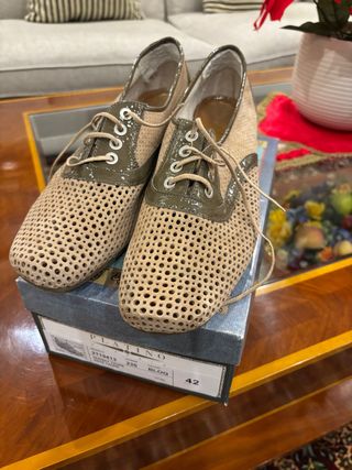 Zapato cordon Platino