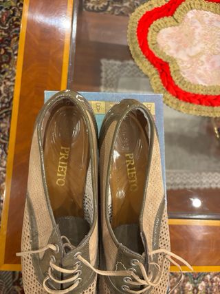 Zapato cordon Platino