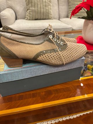 Zapato cordon Platino