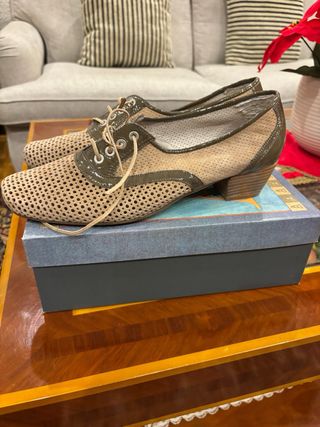 Zapato cordon Platino