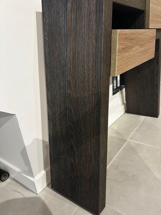 Mueble de entrada moderno con dos cajones