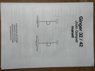 Lampara marset ginger 42-wengue (nueva en caja)