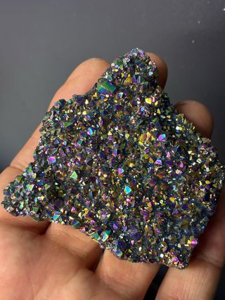 Cuarzo Aqua Aura Titanio Mineral