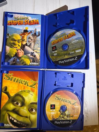 Lote 2 Juegos PS2: Shrek Super Slam y Shrek 2