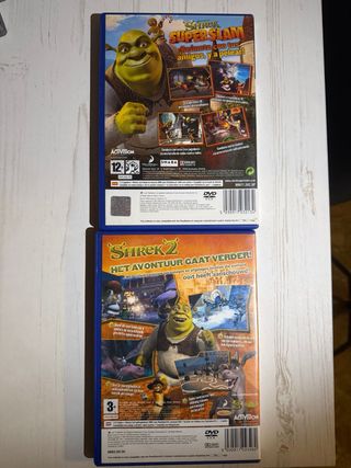 Lote 2 Juegos PS2: Shrek Super Slam y Shrek 2