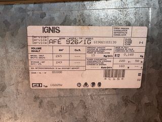 Arcón Congelador silencioso marca Ignis