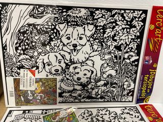 Lote 3 laminas grandes Terciart. Perros