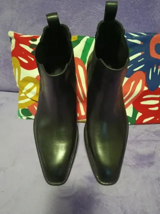 Botín de caballero negro