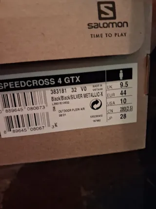 Zapatillas Salomon Negras