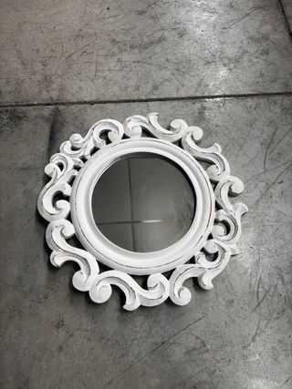 Espejo decorativo blanco
