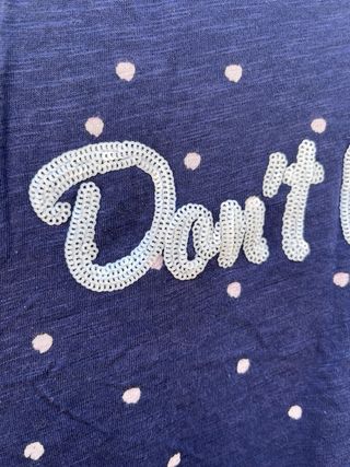 Camiseta tirantes azul con lunares