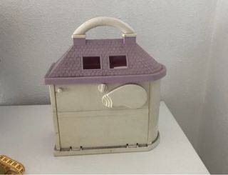 Casa de muñecas plegable con asa
