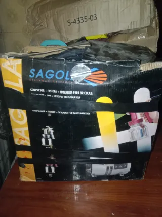 Compresor de aire con manguera