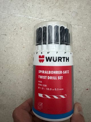 Juego Brocas WURTH de todo tipo