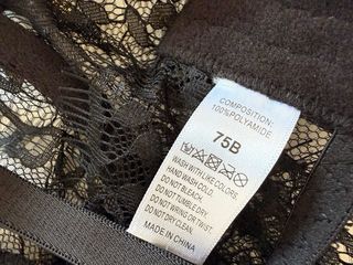 Sujetador encaje negro