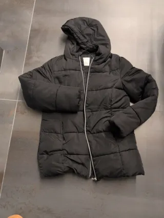Giaccone bambina 12/13 anni nero 158 cm