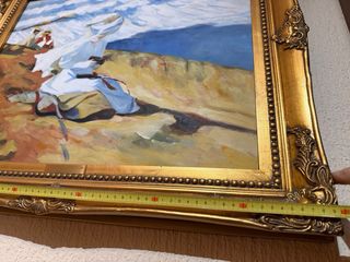 2 Pinturas al óleo de Joaquin Sorolla Marco Dorado