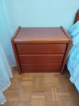 Pareja Mesitas Noche Cerezo Madera