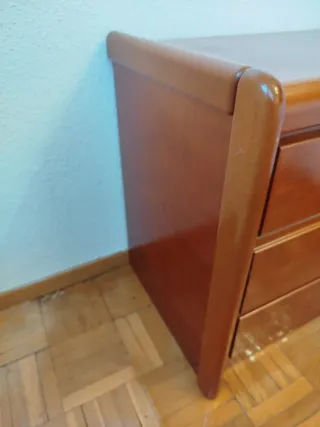 Pareja Mesitas Noche Cerezo Madera