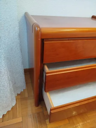 Pareja Mesitas Noche Cerezo Madera