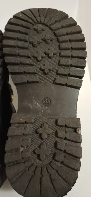 Mocassini Shein n.35 neri con fibbia oro