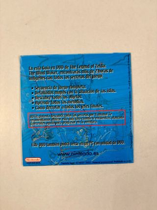 Guía DVD Zelda The Wind Waker GameCube