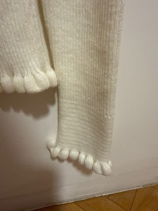 Chaqueta Mango Lana Crema Talla M