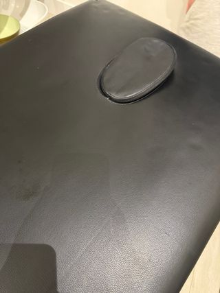 Camilla plegable negra masaje