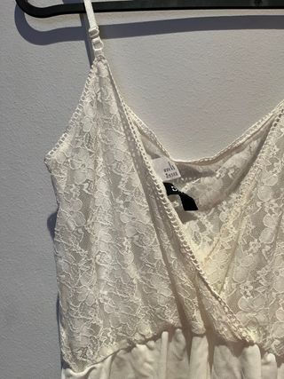 Lote H&M: Camiseta rosa y mono blanco Talla XS