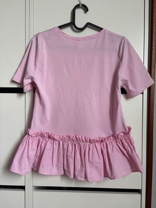 Lote H&M: Camiseta rosa y mono blanco Talla XS
